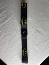 Batman DC Comics Black Yellow Licensed Seatbelt Seat Belt Style Men Buckle Down