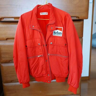 Marlboro 80s Racing Jacket Red M Size - Vintage MotoGP Rare | eBay