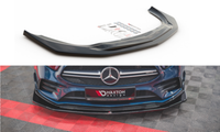 Cup Spoilerlippe Schwarz FüR Mercedes A Klasse A35 W177 AMG Frontspoiler ABS V3