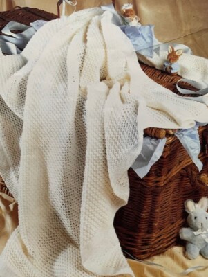 BB052 STRICKANLEITUNG EASY KNIT BABYDECKE IN 4-FÄDIGEM GARN (CA. 51 x 51 cm)