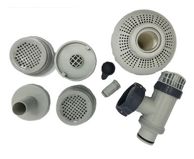 Intex 26005E Above Ground Swimming Pool Inlet Replacement Part Kit for Large Poo