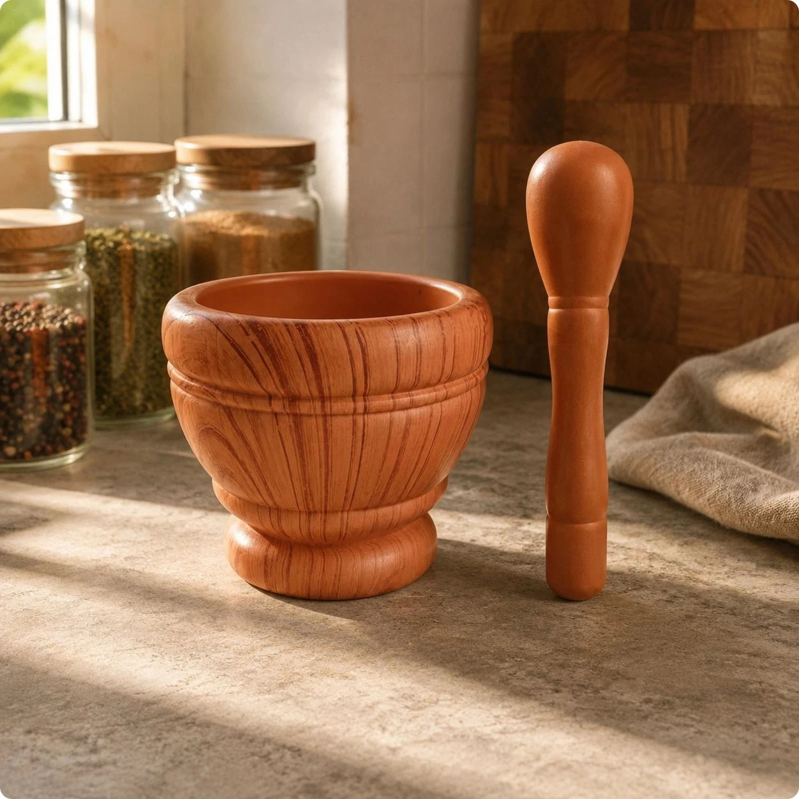 Garlic Grinding Bowl and Pestle Thickened Frame Seasoning Grinding Bowl PP
Opens in a new window or