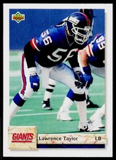 1992 Upper Deck #599 Lawrence Taylor