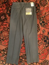 Haggar Premium Comfort Dress Pants 34x32 Straight Expandable Waist GREY