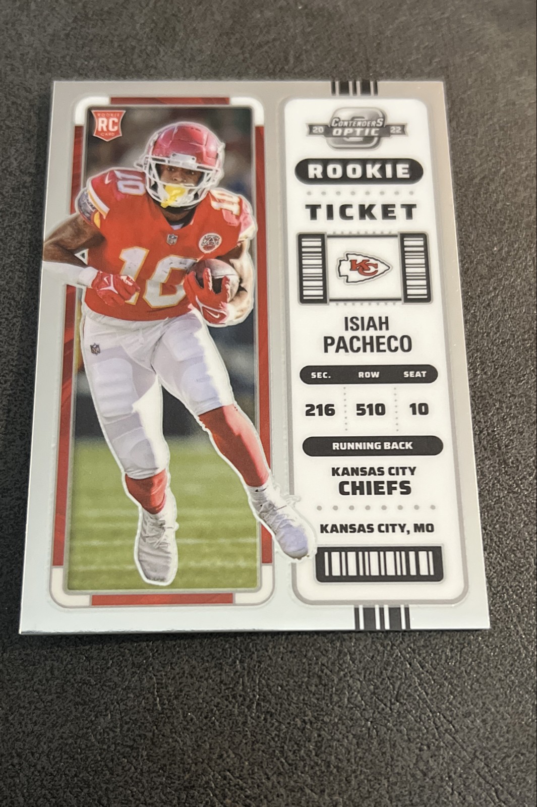 2022 Panini Contenders Optic - Rookie Ticket Isiah Pacheco #75 (RC)