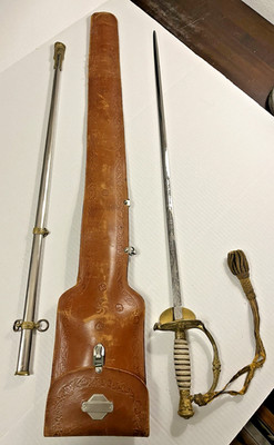 Horstmann Philadelphia Antique Officer's Sword, Scabbard and Leather Sheath