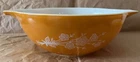Vtg Pyrex Butterfly Gold Cinderella Mixing Bowl, 4qt, #444, made in USA