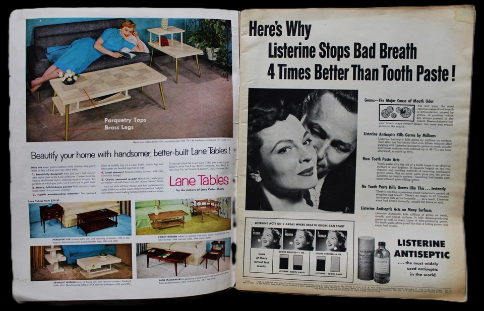 LOOK MAGAZINE 8 MARCH 1955 PRESIDENT EISENHOWER - VINTAGE NEWS CURRENT EVENTS - Image 3 of 4