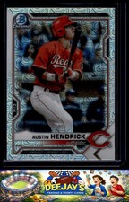 2021 Bowman #BCP-55 Austin Hendrick Chrome Prospects Mojo Refractor Reds