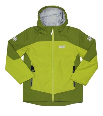 Jack Wolfskin Akka Boys Kinder Hardshell-Jacke UNISEX 3in1-System-Zip Gr.128 NEU
