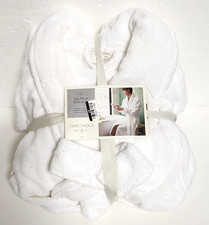 Threshold S/M Spa Plush Bath Robe White - 100 Cotton