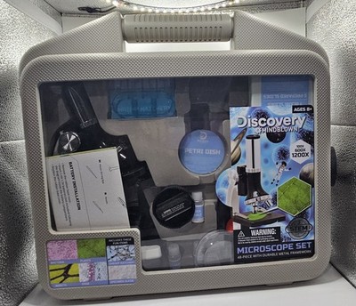 Discovery  #Mindblown Microscope Set 48-Piece with Durable Metal Framework
