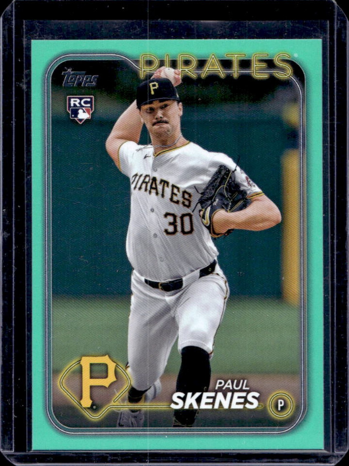 2024 Topps Update Paul Skenes RC Aqua Rookie #US100 Pirates