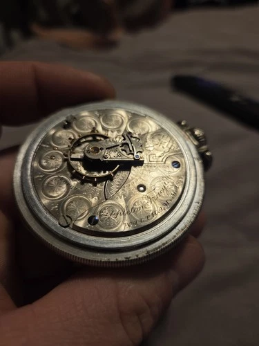 ​Antique 1892 Waltham Appleton Tracy & Co. Pocket Watch - 18s - Adjusted - Runs
