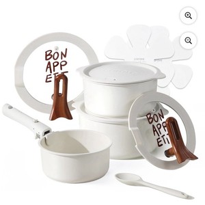 CAROTE 11-Pc Ensemble de vaisselle antiadhésif Pots et casseroles Bon Ensemble de cuisine Appétit