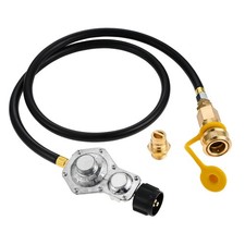 5FT 2 Stage Propane Regulator with Hose for RV Generator Camp Stove Gas Grill