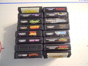 ColecoVision Game Lot - Set of 1 6- Rocky, Time Pilot +14 more -Tested/ Works