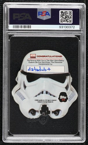 2009 Topps Star Wars Galaxy Series 4 Shaped 1/1 PSA 10 GEM MT Auto Sketch i1f - Picture 2 of 3