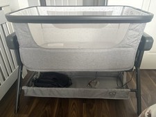 Co_glide Baby Bedside Crib with Musical, Bluetooth, and Rocking Features