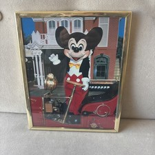 Walt Disney Mickey Mouse Fire Truck Photo Print Poster Frame 8 10 Disneyania