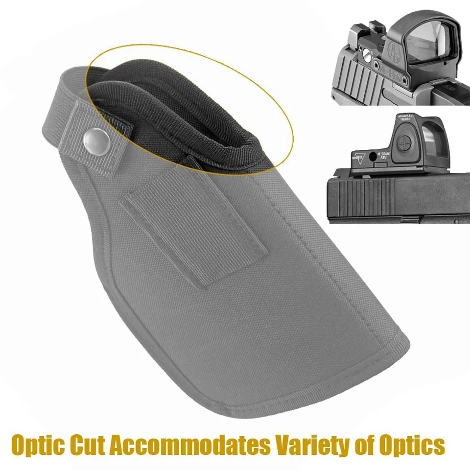 Tactical IWB OWB Belt Holster for Handguns with Light Laser Optic Attachment - Image 4 of 4