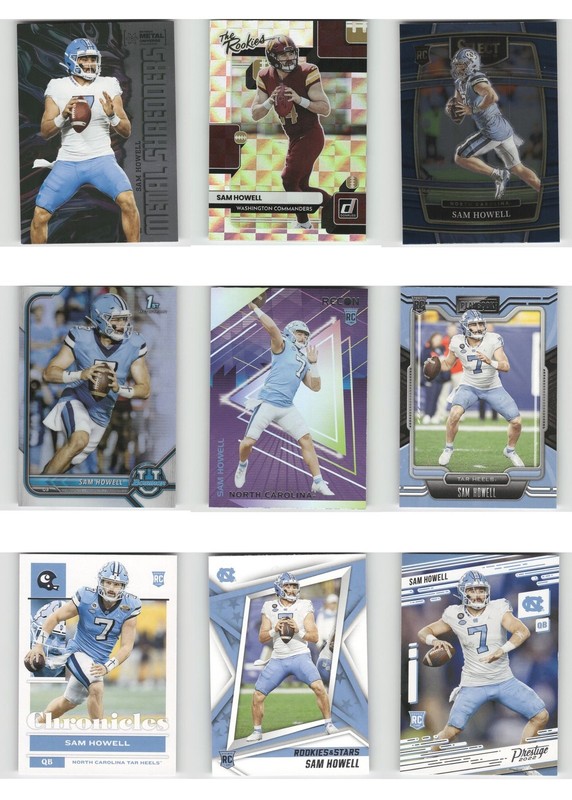 Sam Howell Baseball Card 9 Card LOT