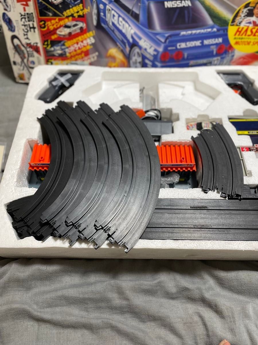 Slot Car HO AFX XS-118 Backfire Fuji Speedway Set TOMY Near Unused