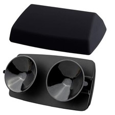 EZ Pass Cover  Holder with Super-Strong Suction Cups. Compact All-Black Look