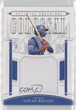 2020 Panini National Treasures Colossal Materials 11/99 Cavan Biggio #CM-CB 3yp