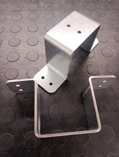 75mm Post wall Brackets Galvanised Steel Heavy duty 3mm Thick fence fixings