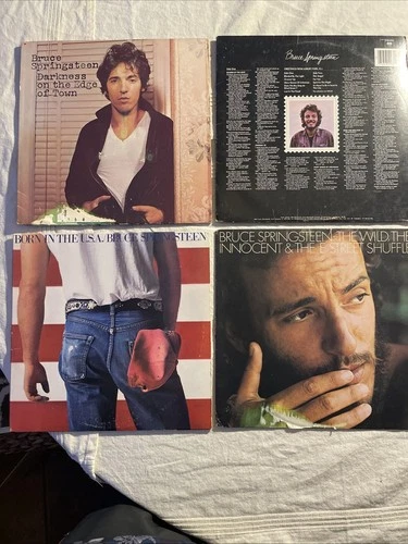 BRUCE SPRINGSTEEN LOT 4 VINYL  Born In USA, Darkness, Wild Innocent, Greetings