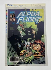 Alpha Flight 8 Color Separation Films 3M Comic Cover Production Art Transparency