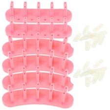 2 Boxes Nail Training Rack Plastic Nails Tip Stand Nail Display Rack Display