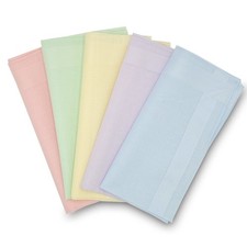 GB Women's 100 Cotton Handkerchiefs with Stripe Candy Color 5 Pieces Set