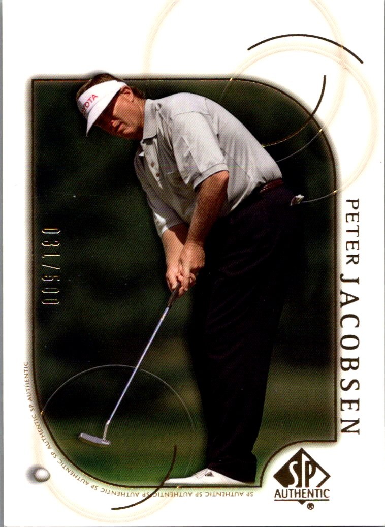 2001 SP Authentic #31 Peter Jacobsen Gold #/500