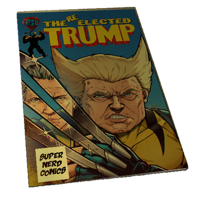 RARE GOLD METAL Hulk 340 DONALD TRUMP NEWSOM HOMAGE WOLVERINE COMIC!