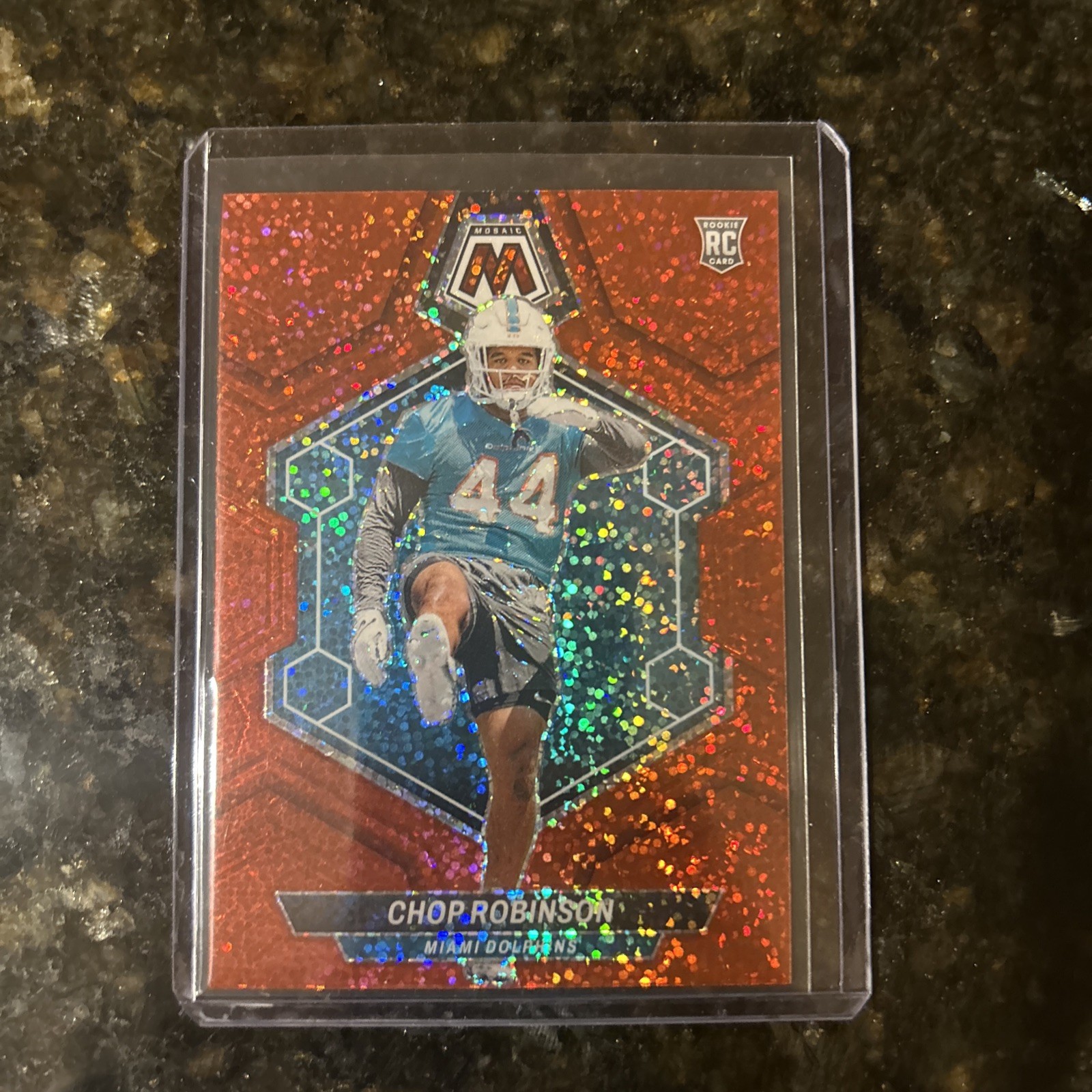 CHOP ROBINSON 2024 Panini Mosaic RED Sparkle RC #321 Dolphins Penn State Prizm