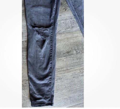 Pantalones de mezclilla ajustados Madewell Maternity talla 26 sobre el vientre negros lavados calce cómodo elásticos - Imagen 20 de 22