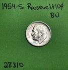 1954 S Roosevelt Dime 10c BU Uncirculated Mint State 90% Silver