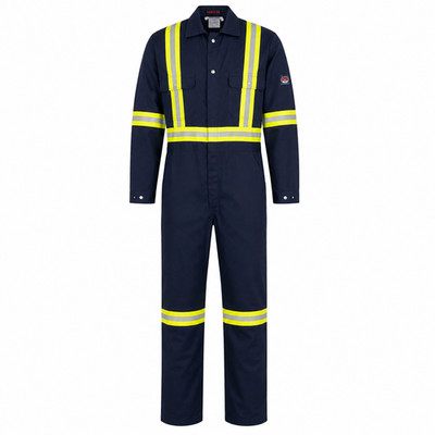 Rasco Fr Flame Resistant Reflective  Coveralls 7.5 Oz Navy New Men's Sz 40 x 32