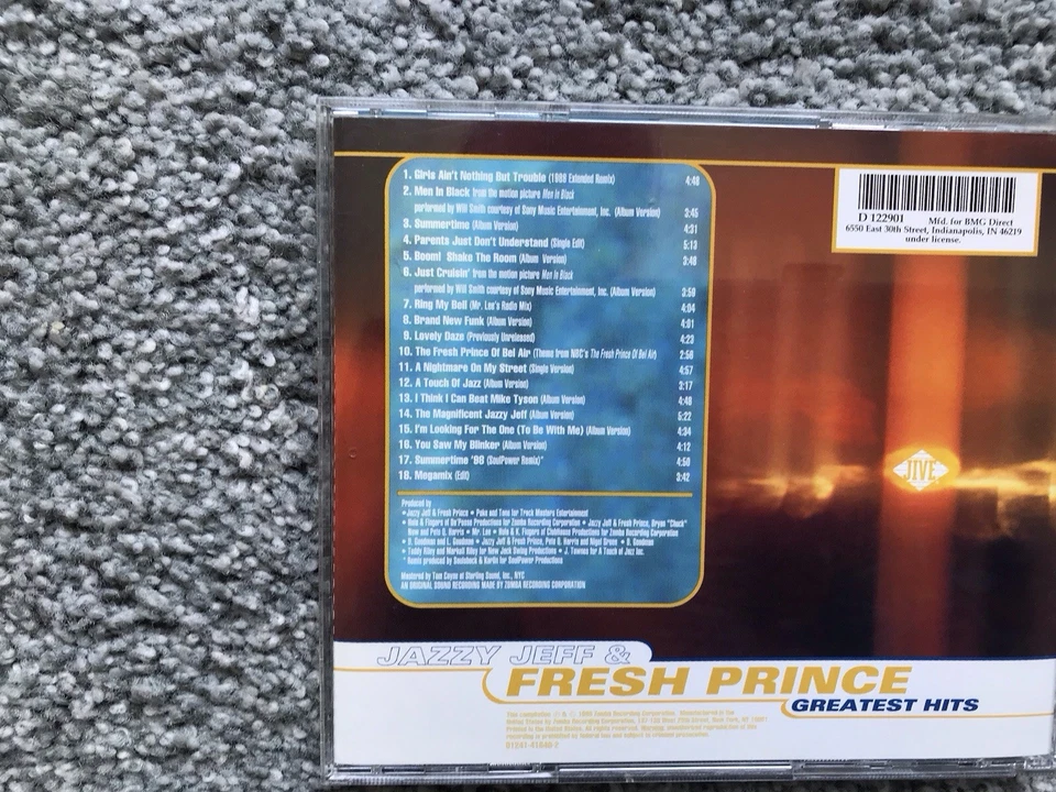 Dj Jazzy Jeff  & Fresh Prince  Greatest Hits 1988  VG Condition - Image 4 of 4