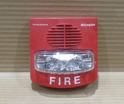 NEW SIMPLEX 4906-9127 T/A FIRE ALARM STROBE AND HORN 24VDC 49069127