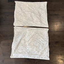 Lauren Ralph Lauren Gray White Floral Standard Cotton Pillow Shams