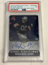 2023 Panini Plates & Patches Michael Mayer Rookie Auto SP /25 Arcade Mode PSA 7