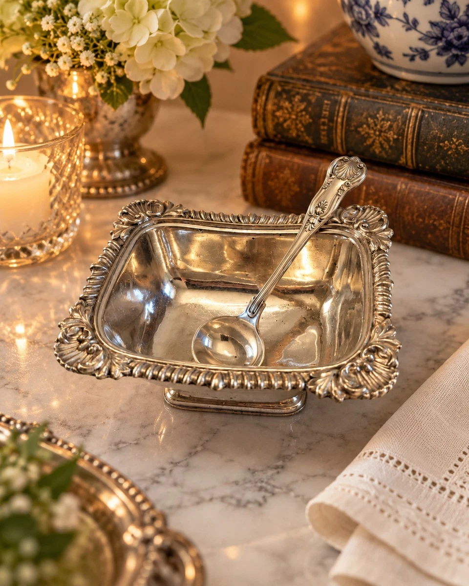 【アウトレット品】♥ Barker Ellis シルバー アップル ハニージャー 25+ Barker Ellis Silver Antiques for sale | Updated Oct 2026