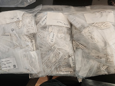 09330006202, Harting, Han E F Crimp Contact Ag 2.5 Mm/14Awg, Lot of 7137 pcs