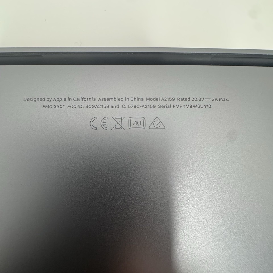 MacBook Pro Retina 13 Pouces Touch Bar (A2159) Année 2019