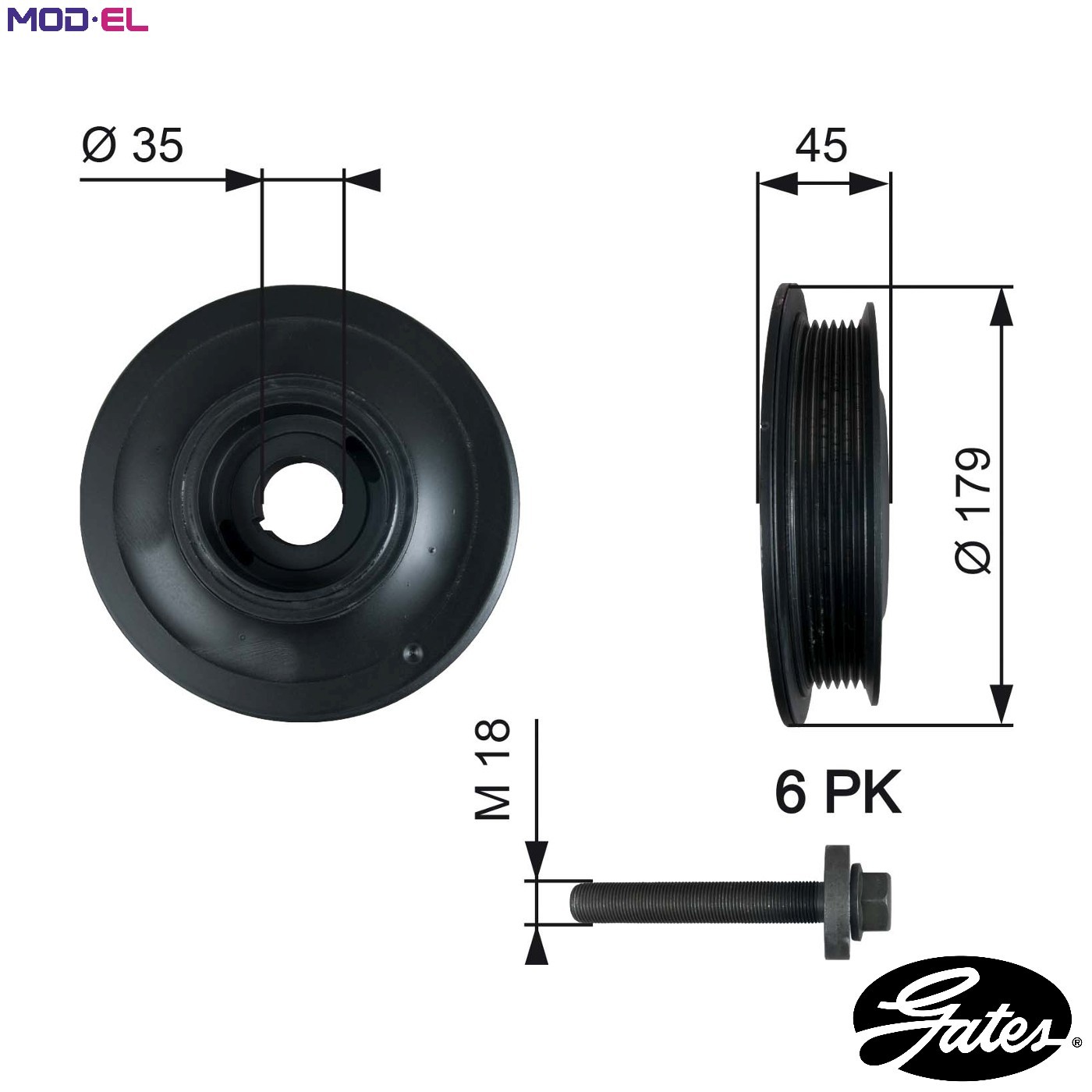 BELT PULLEY CRANKSHAFT TVD1012A FOR VAUXHALL ZAFIRA/Mk SINTRA VECTRA/II ASTRA