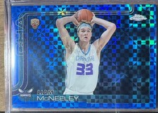 2025-26 Topps Chrome Liam McNeeley Blue X-Fractor Rookie #279 IN-HAND SSP