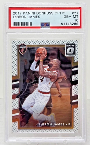 2017 Panini Donruss Optic LeBRON JAMES Basketball Card PSA 10 GEM MINT